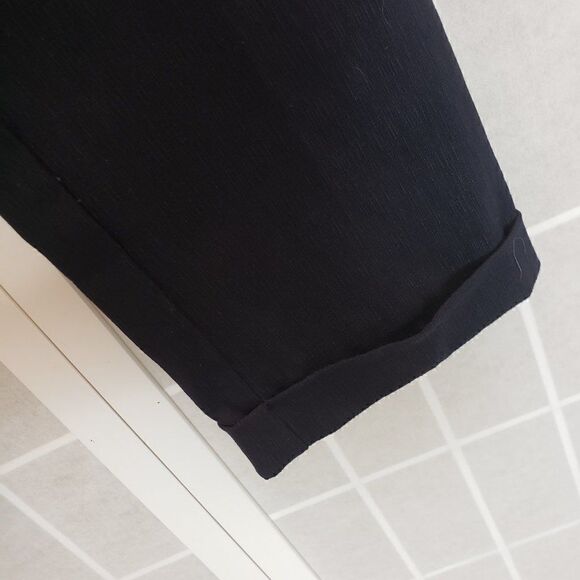 NWOT - Anne Klein Zipper Front Cuffed Blue Pants Size 6 - Picture 2 of 9